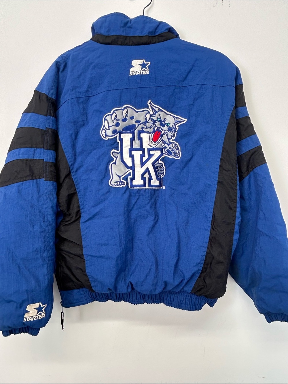 STARTER Royal Blue and Black University Jacket with Wildcat Patch